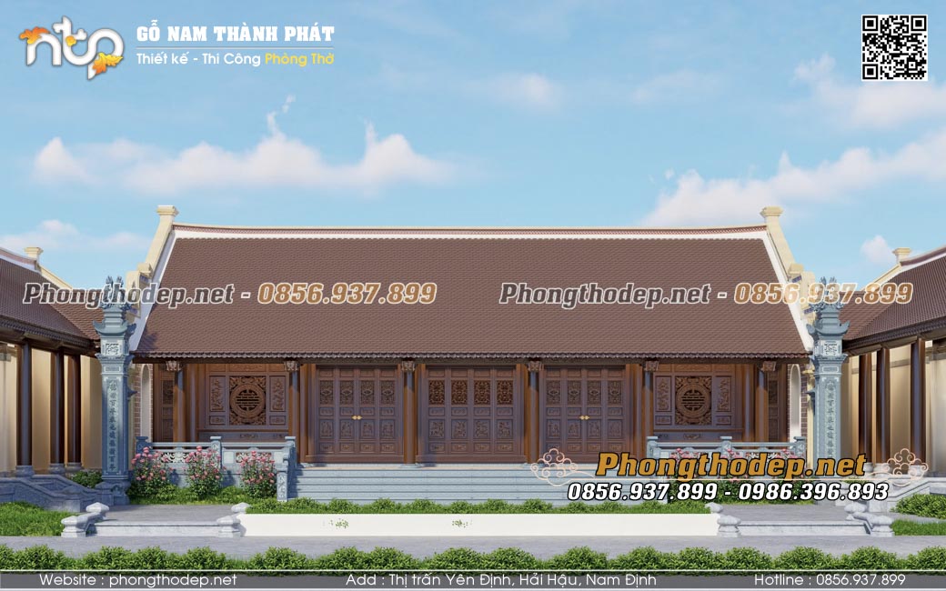Xu hướng thiết kế nhà gỗ 5 gian tam hợp viện